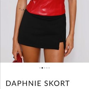 Tiger mist black daphne skort